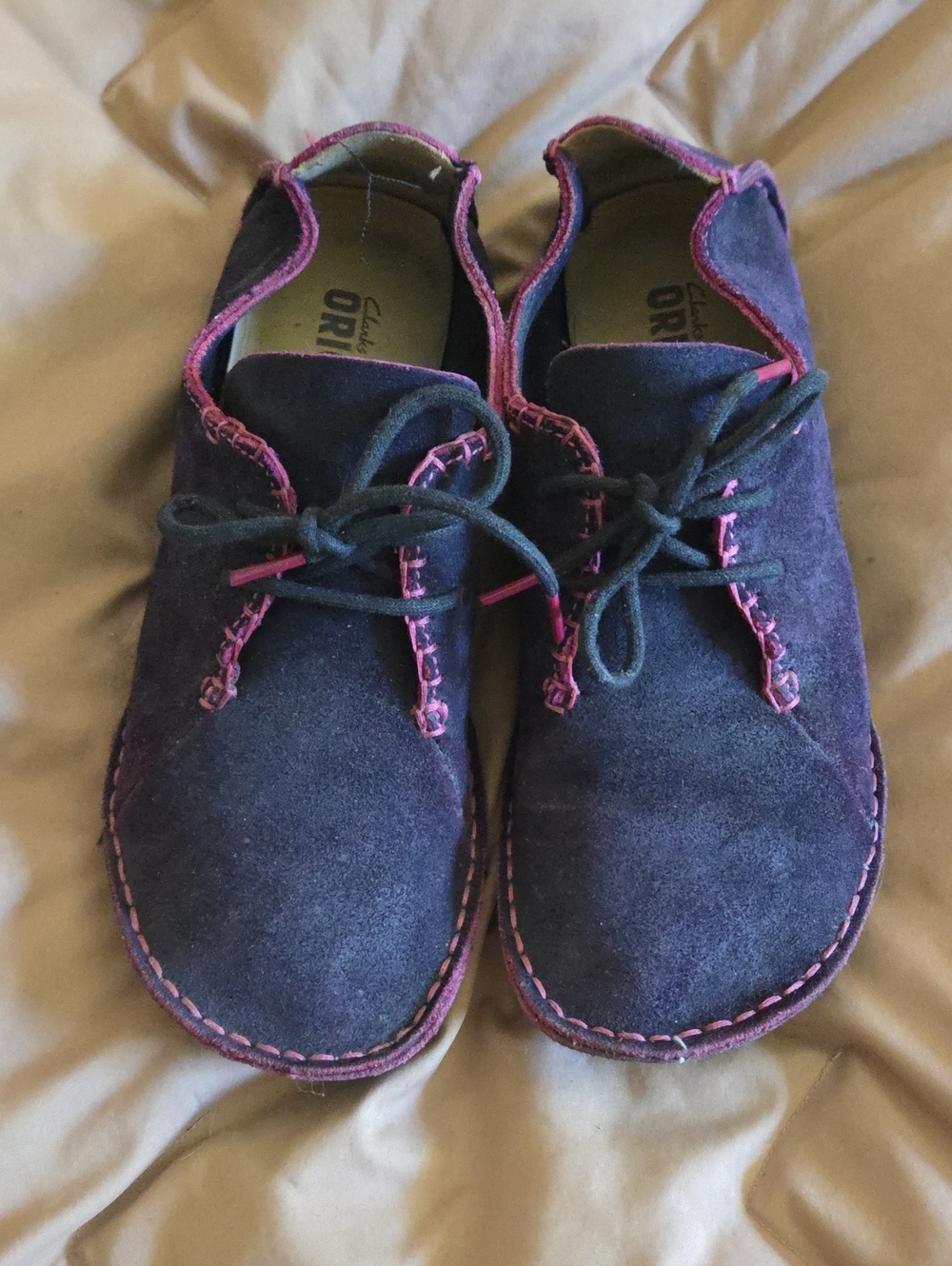 Clarks Original/Faraway Fields Purple Suede Womens Size 9